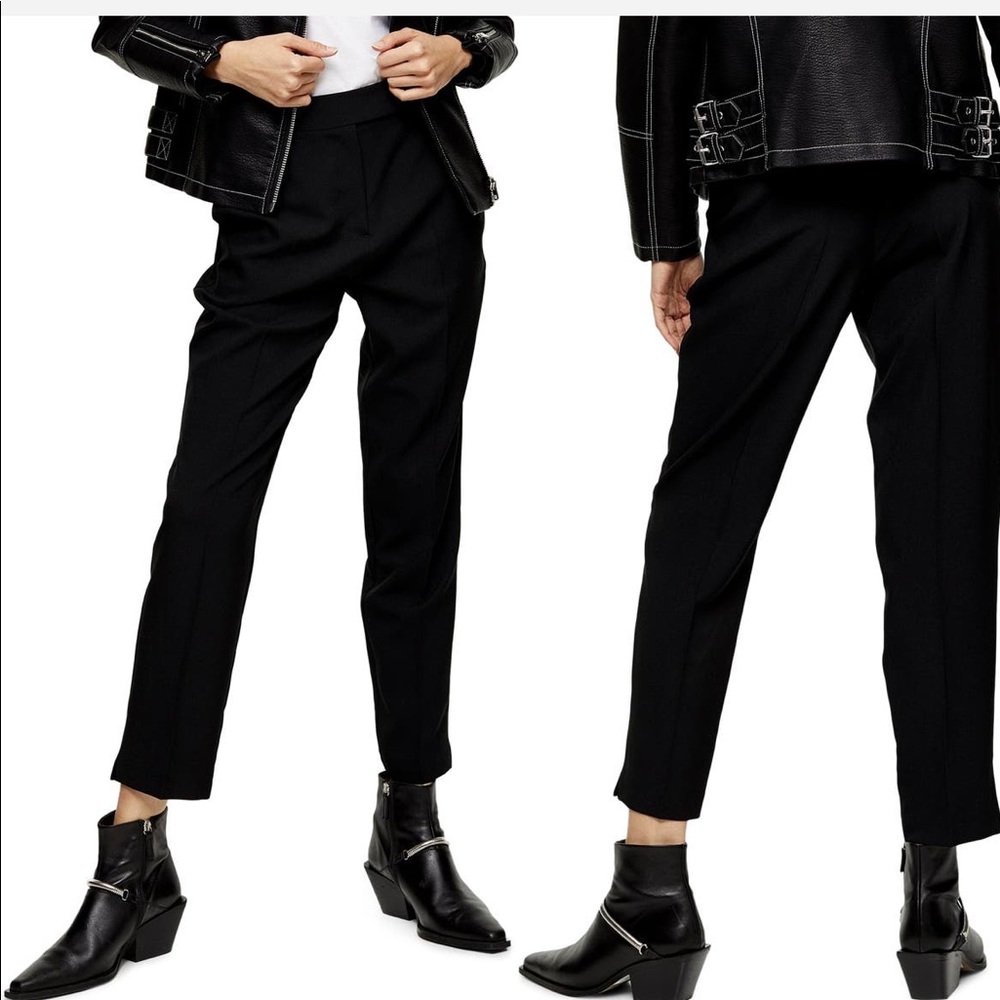 Topshop cigarette trousers (black)
